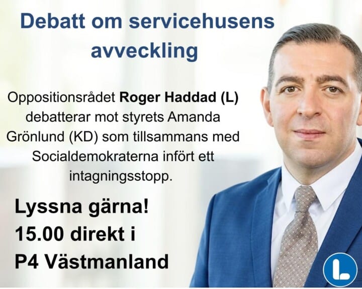 Radiodebatt om servicehus