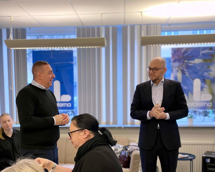 Arbetsmarknadsminister Johan Britz besökte Västerås