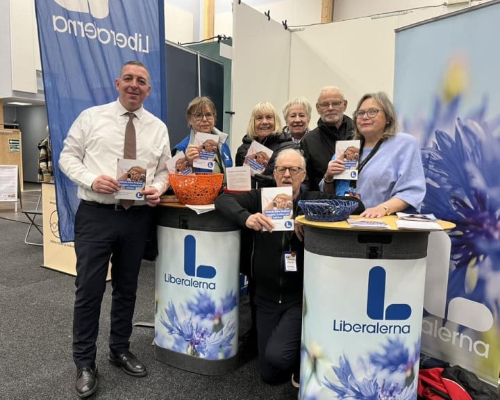 Liberalerna är på 60+ mässan i Västerås